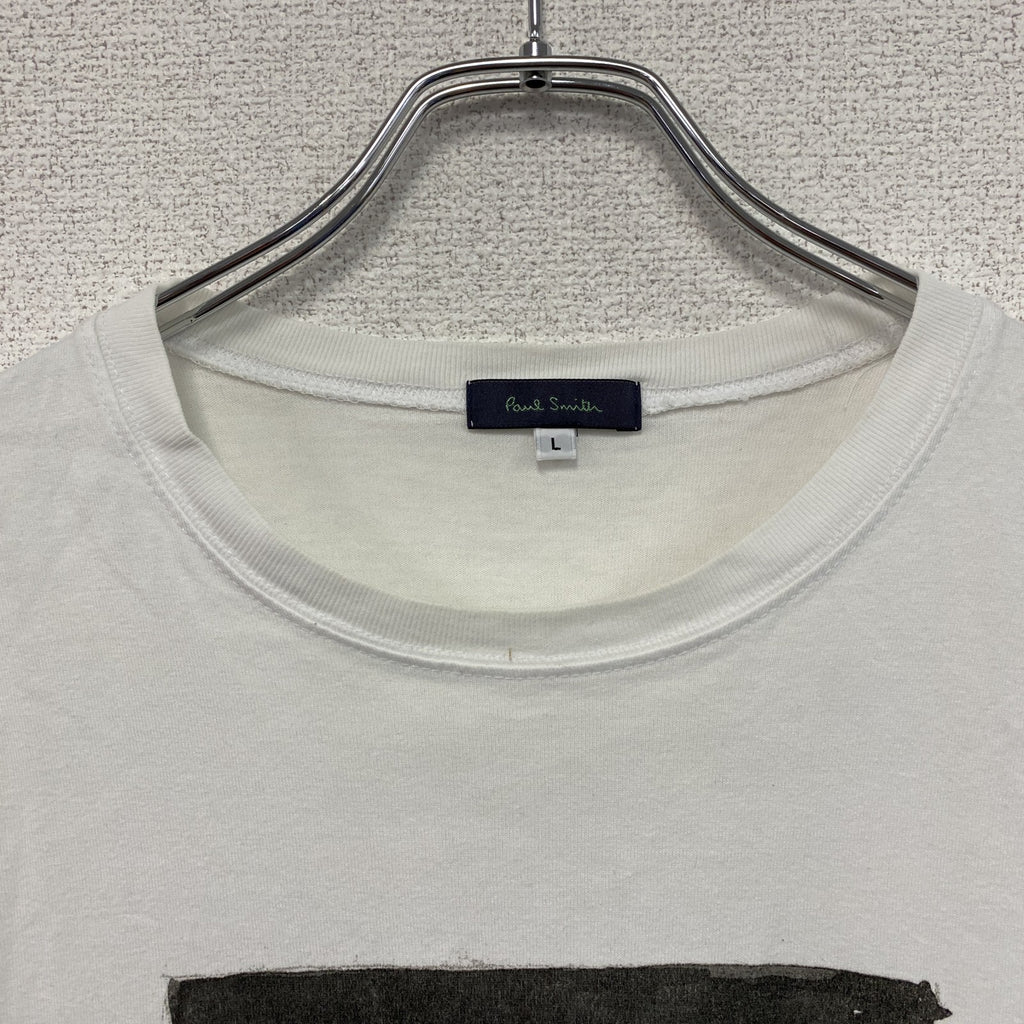 Paul Smith　ポールスミス　半袖プリントTシャツ　ラビットデザイン　白　ホワイト　Lサイズ
