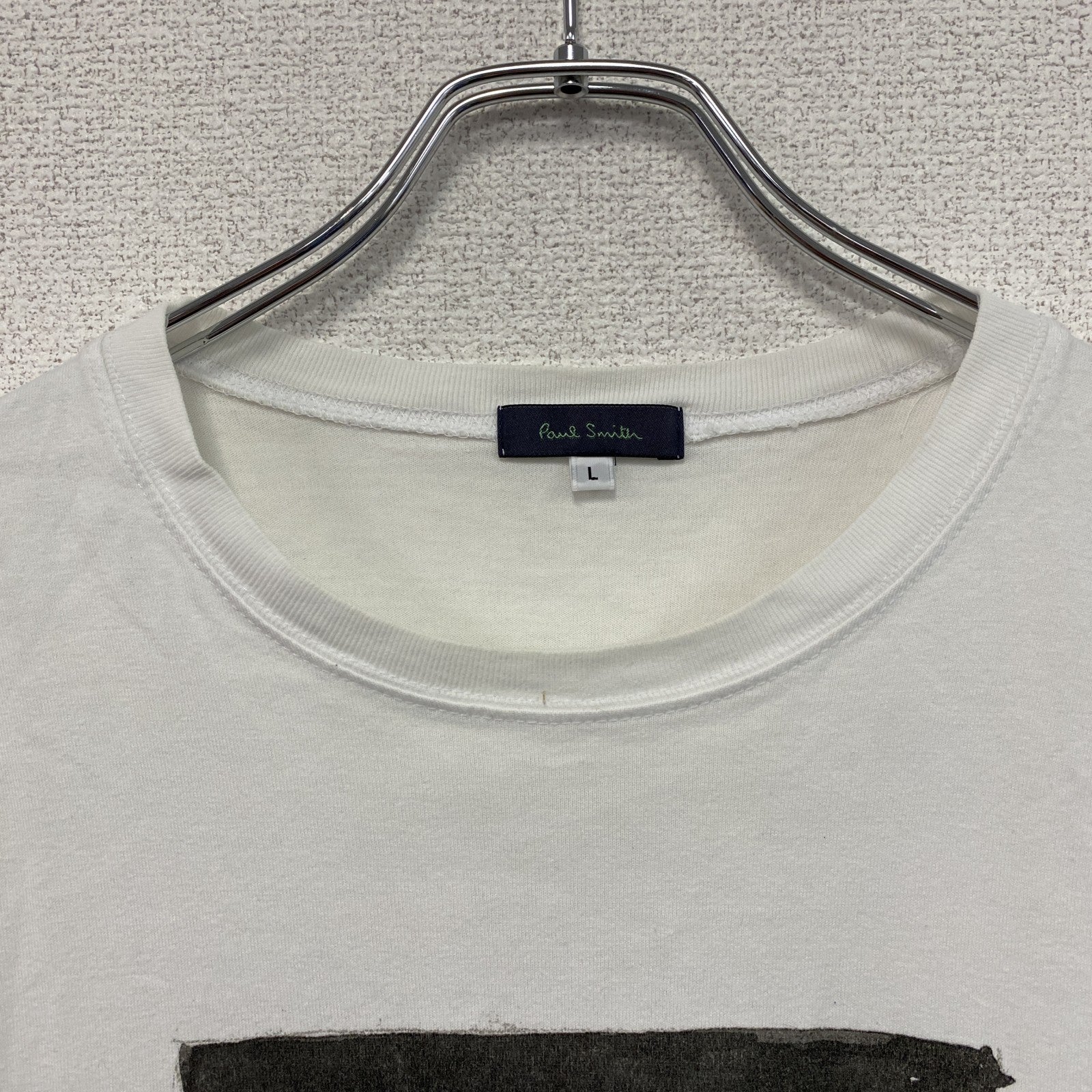 Paul Smith　ポールスミス　半袖プリントTシャツ　ラビットデザイン　白　ホワイト　Lサイズ