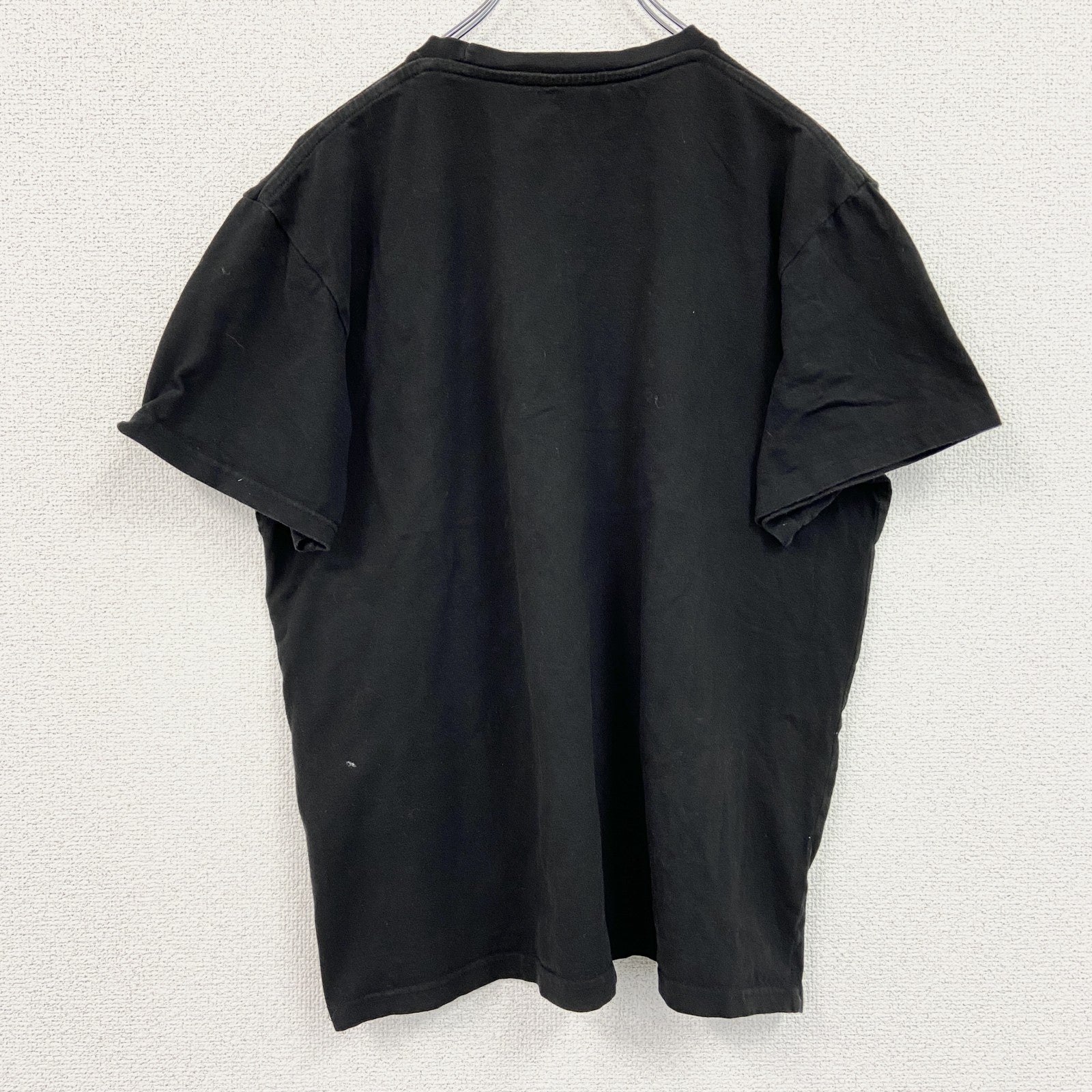 古着 used　ウラジーミル・プーチン　半袖人物プリントTシャツ　ロシア　レトロデザイン　クルーネック　黒　ブラック　XLサイズ