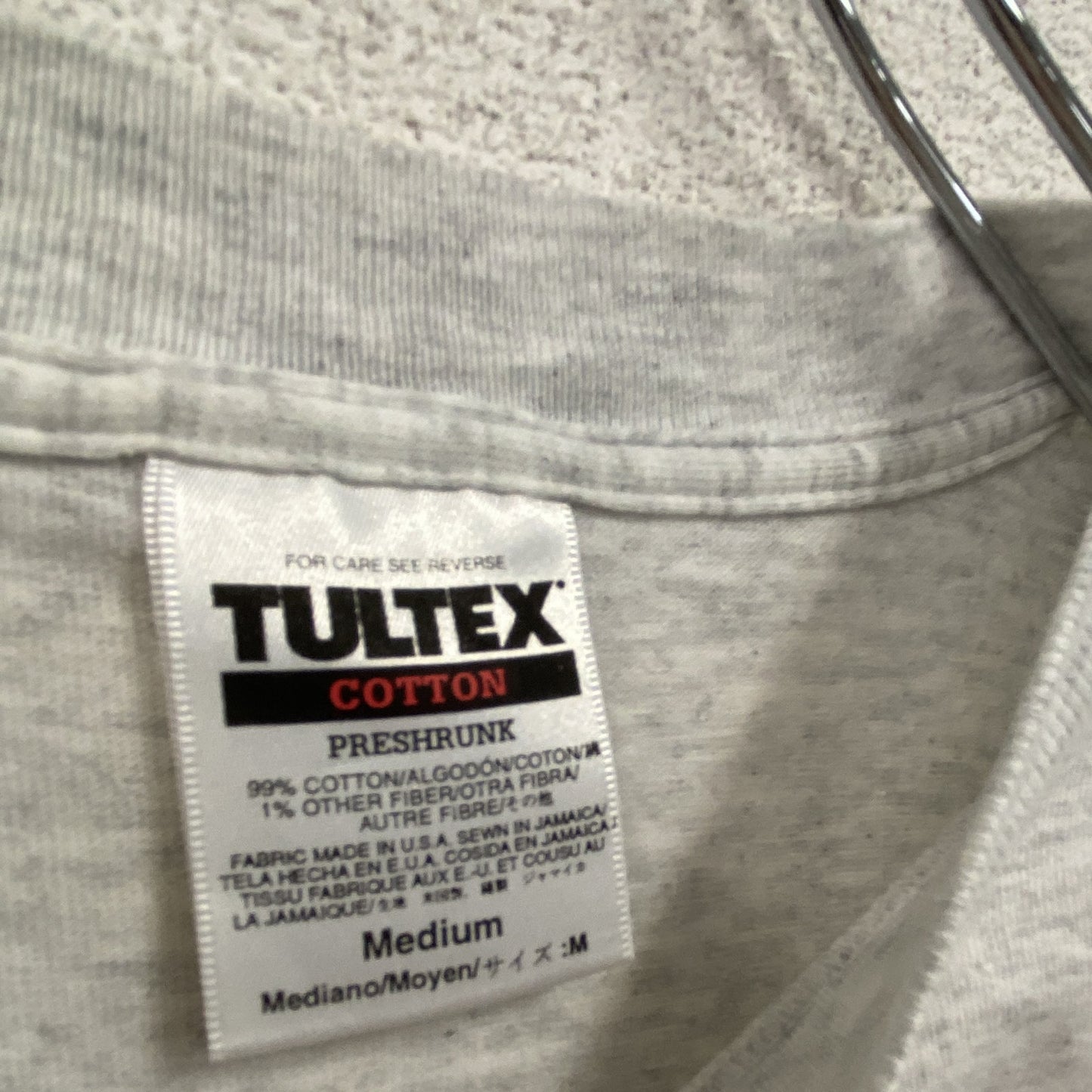 TULTEX　タルテックス　半袖Tシャツ　霜降りグレー　Mサイズ