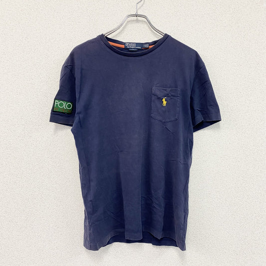 Polo by Ralph Lauren　ポロバイラルフローレン　半袖Tシャツ　ワンポイント　刺繡ロゴ　紺　ネイビー　Sサイズ