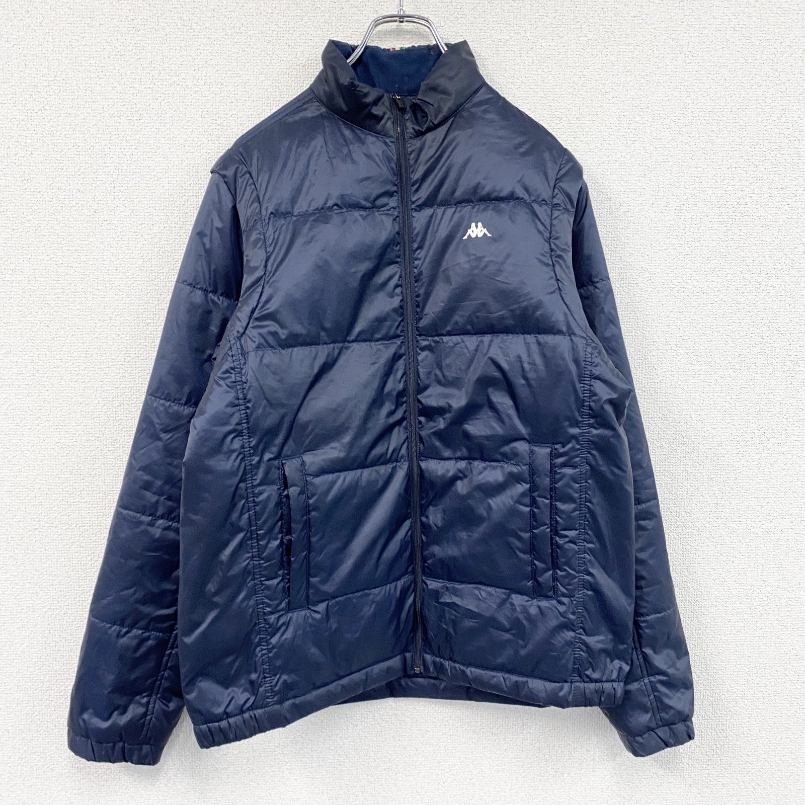 Kappa　カッパ　ダウンジャケット　2WAY　紺　ネイビー　Lサイズ