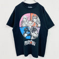 古着 used　FAIRY TAIL　フェアリーテイル　半袖アニメプリントTシャツ　キャラクターデザイン　黒　XLサイズ