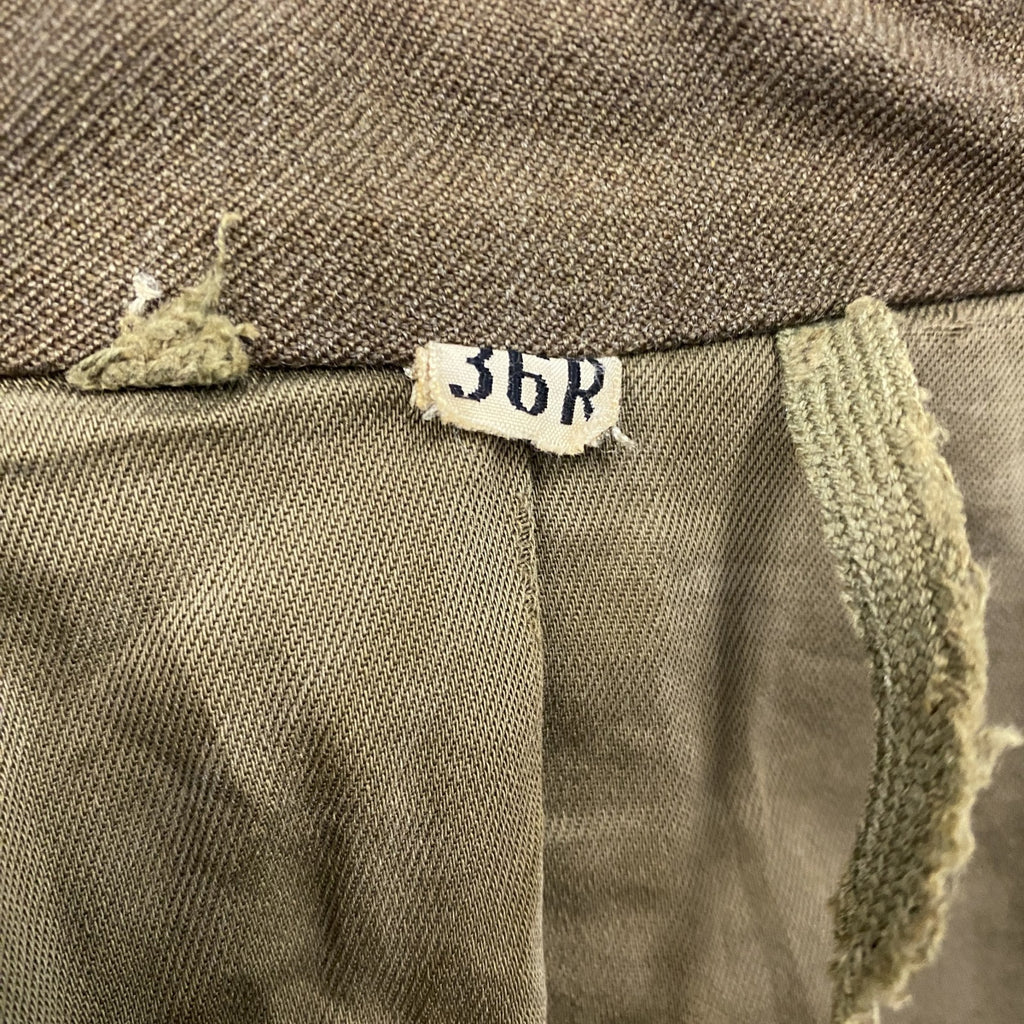 50s　U.S. ARMY　アイクジャケット　ミリタリー　フラップポケット　ヴィンテージ　茶色　ブラウン　36Rサイズ