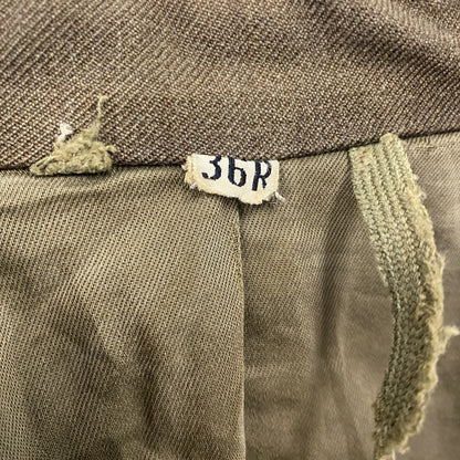 50s　U.S. ARMY　アイクジャケット　ミリタリー　フラップポケット　ヴィンテージ　茶色　ブラウン　36Rサイズ