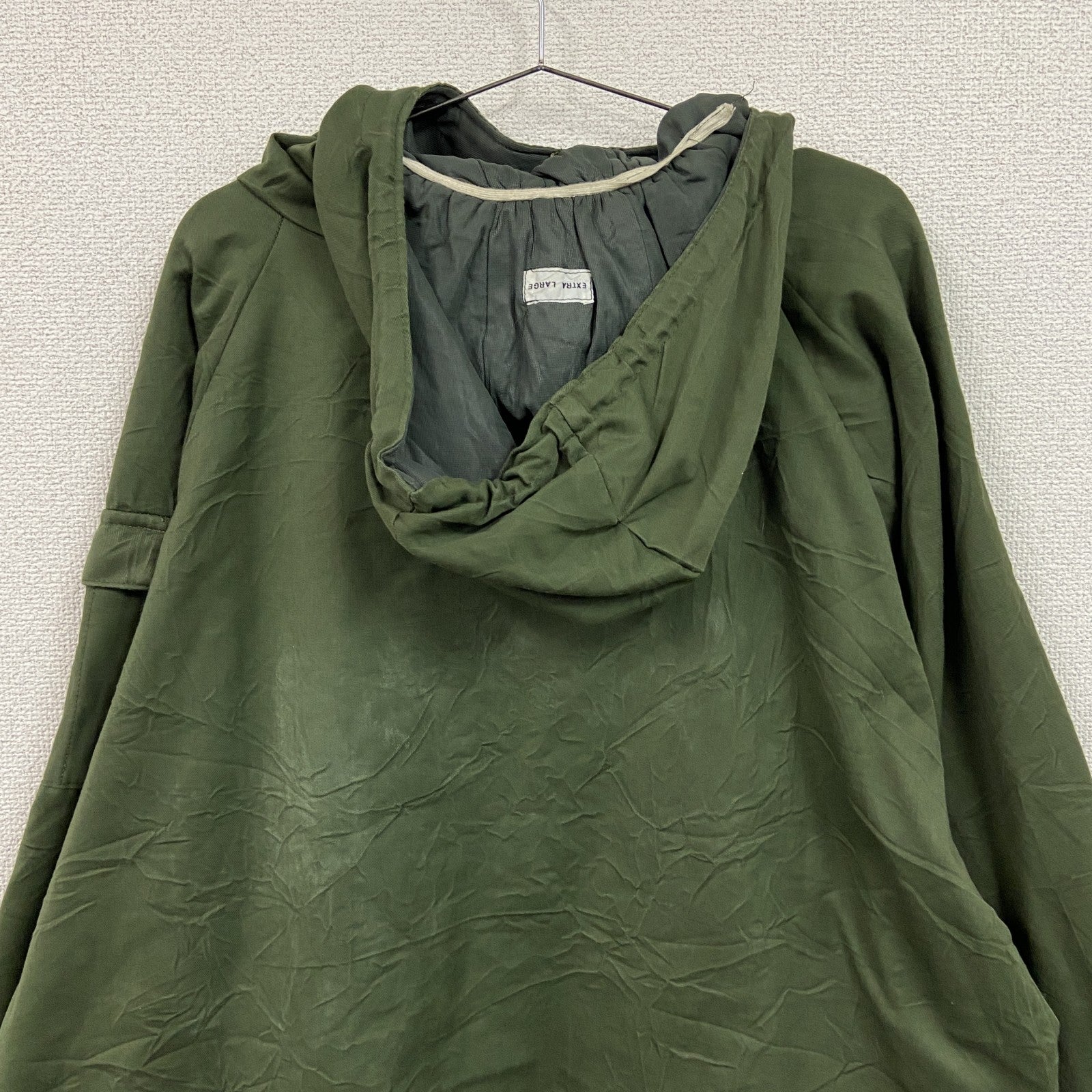 70s　BELGIAN ARMY　ベルギー軍　CHEMICAL PROTECTIVE SMOCK PARKA　スモック　アノラックパーカー　ミリタリージャケット　カーキ　XLサイズ