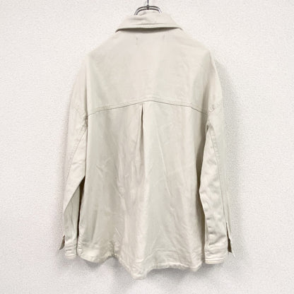 ZARA　ザラ　デニムジャケット　ボタン開き　白　ホワイト　Sサイズ