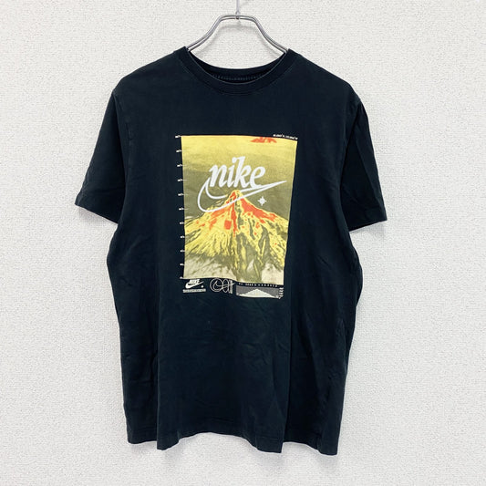 NIKE　ナイキ　半袖NSW OC PK2プリントTシャツ　スウッシュ　マウンテン　黒　ブラック　Lサイズ