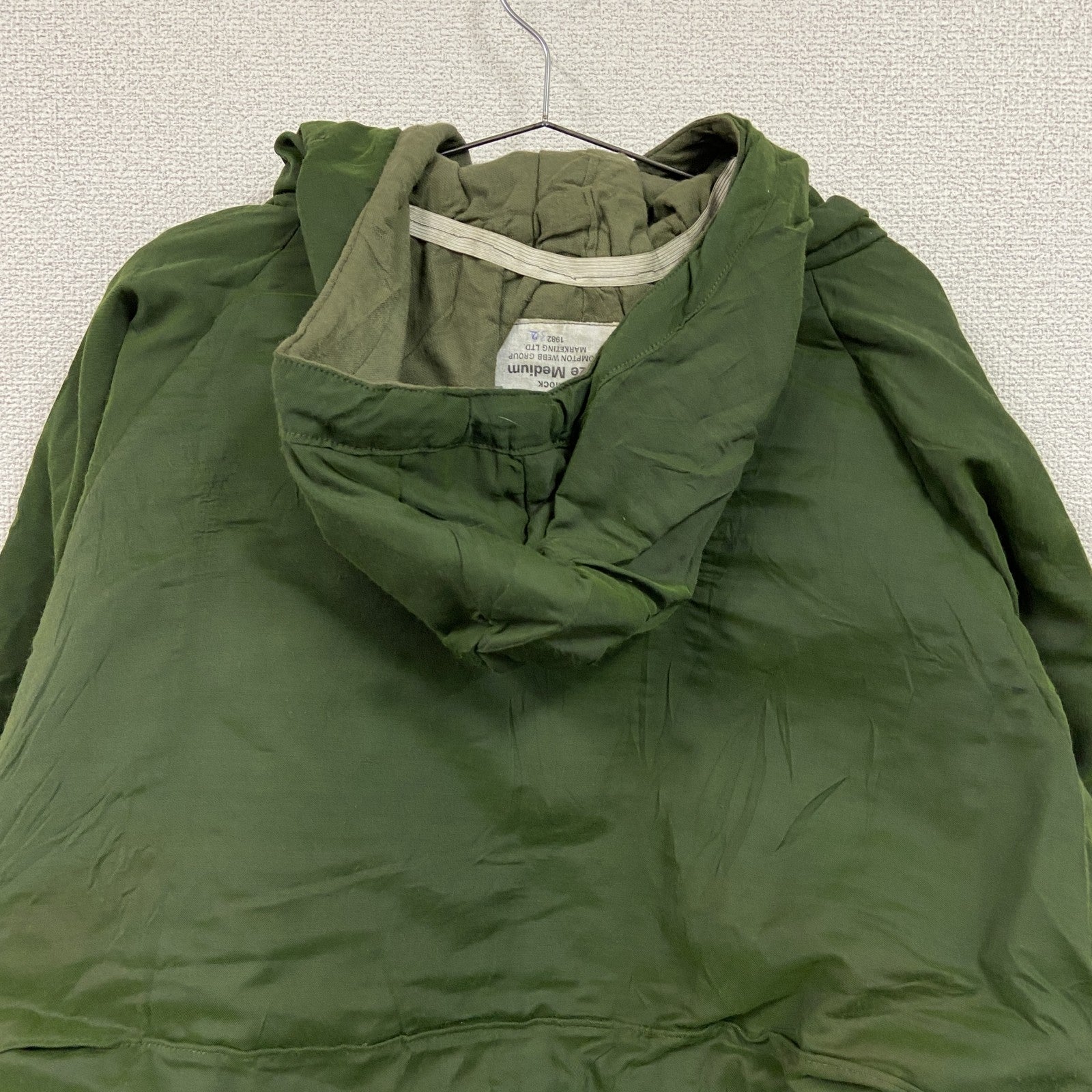 80s　Dutch Military　オランダ軍　M-78　CHEMICAL PROTECTIVE SMOCK PARKA　スモック　アノラックパーカー　ミリタリージャケット　カーキ　Mサイズ