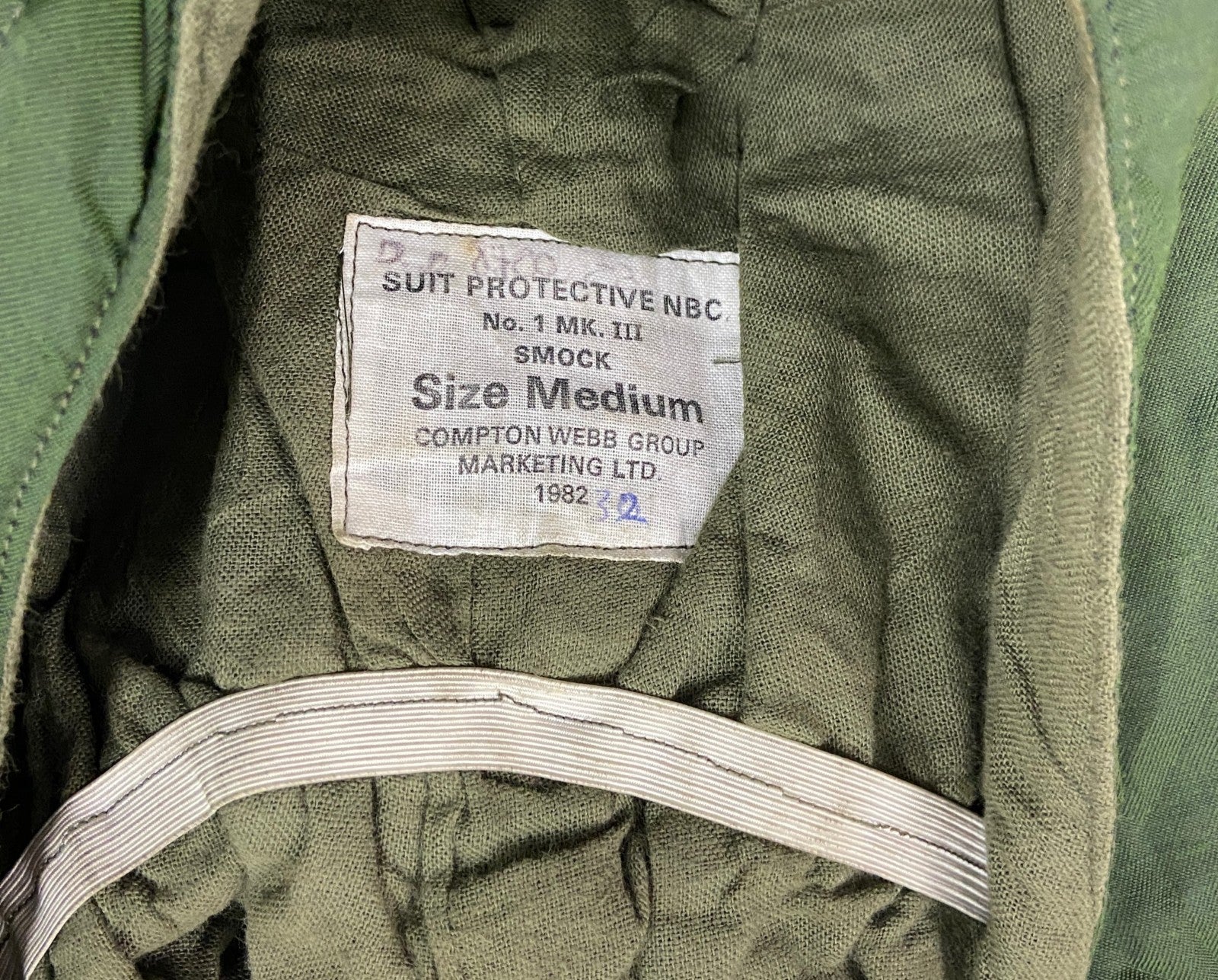 80s　Dutch Military　オランダ軍　M-78　CHEMICAL PROTECTIVE SMOCK PARKA　スモック　アノラックパーカー　ミリタリージャケット　カーキ　Mサイズ