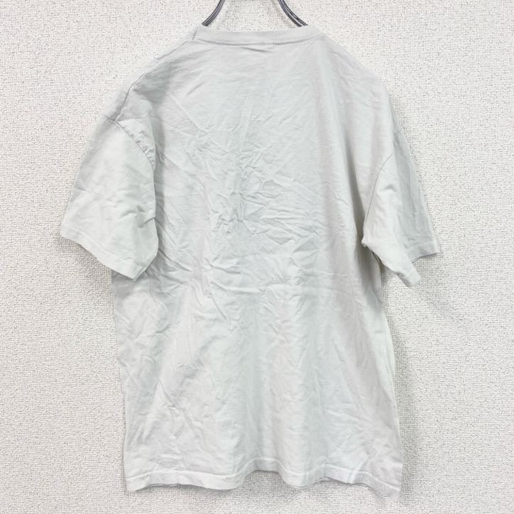古着 used　フルーツオブザルーム　半袖プリントTシャツ　マインクラフト　クルーネック　レトロデザイン　白　ホワイト