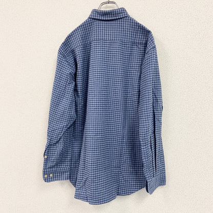 OLD UNIQLO　オールドユニクロ　長袖シャツ　チェック柄　青　ブルー　Mサイズ