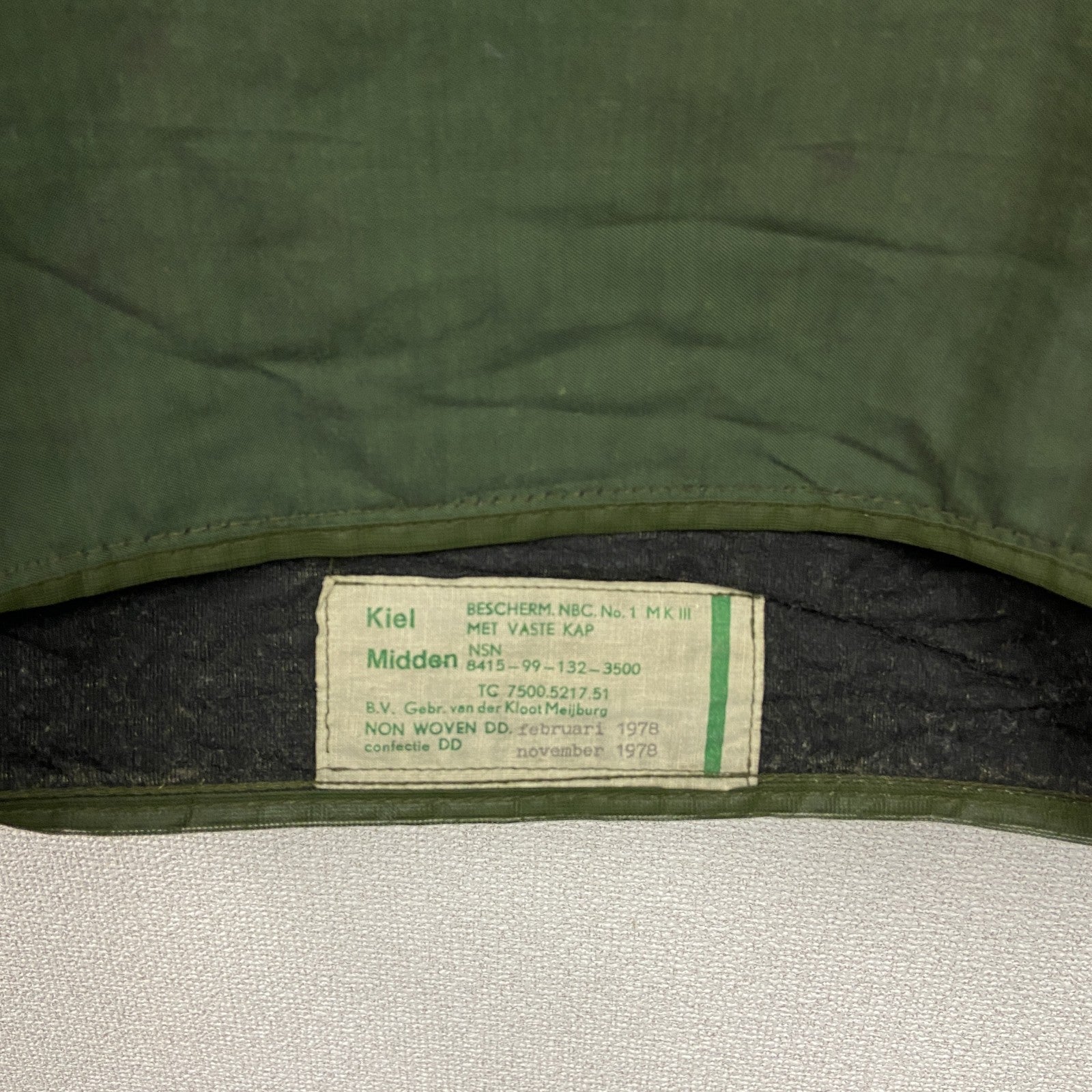 70s　Dutch Military　オランダ軍　M-78　CHEMICAL PROTECTIVE SMOCK PARKA　スモック　アノラックパーカー　ミリタリージャケット　カーキ