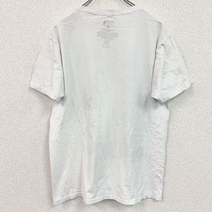 古着 used　MARVEL　マーベル　ヒーロー　半袖デザインプリントTシャツ　ムービーT　白　ホワイト　Mサイズ