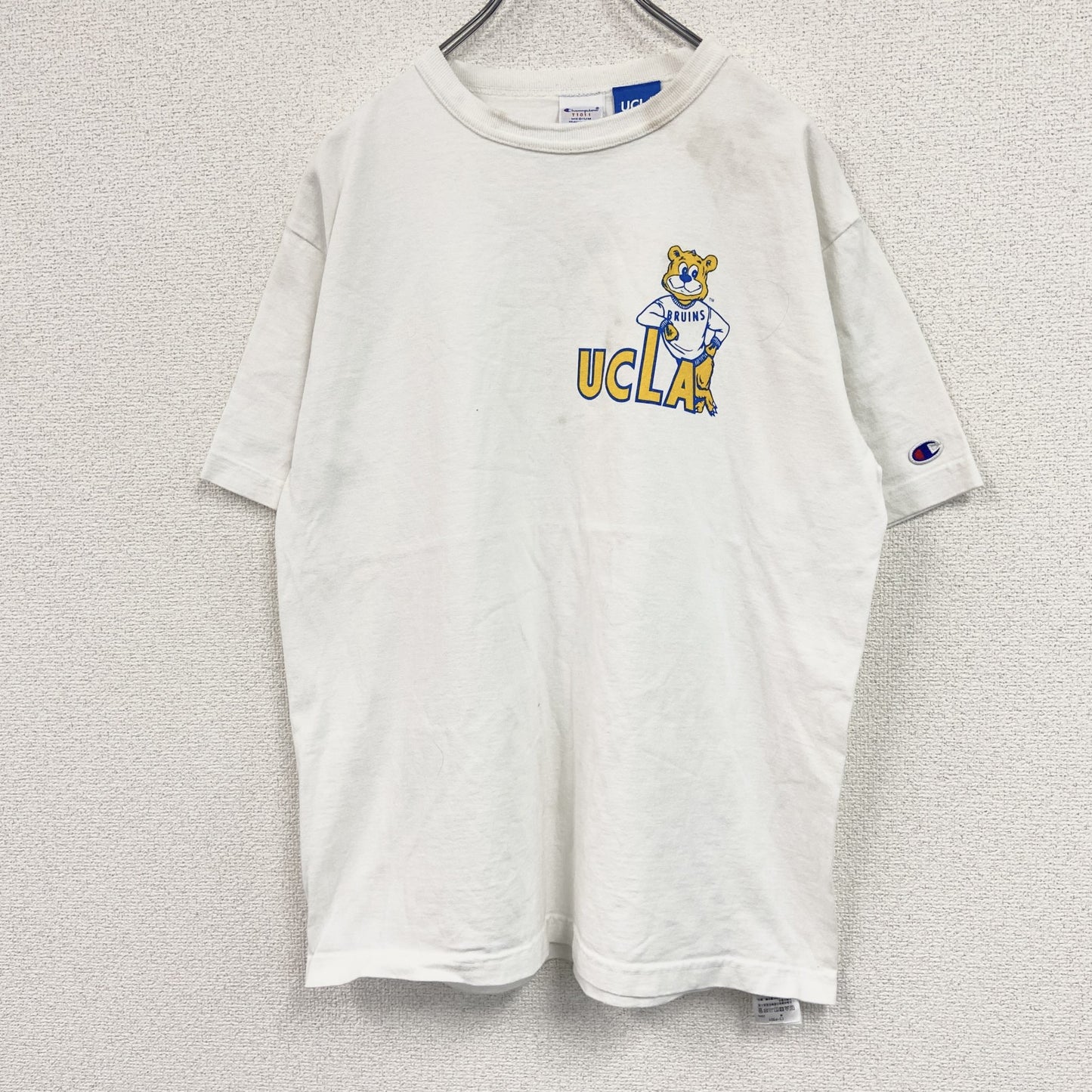 Champion　チャンピオン　半袖プリントTシャツ　白　ホワイト　Mサイズ