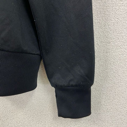 古着 used　NIKE　ナイキ　長袖トラックジャケット　ジャージ　レトロデザイン　刺繍ロゴ　ワンポイント　黒　ブラック