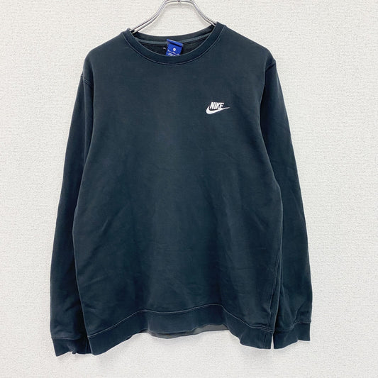 NIKE　ナイキ　スウェット/トレーナー　刺繍ロゴ　ワンポイント　黒　ブラック　XLサイズ