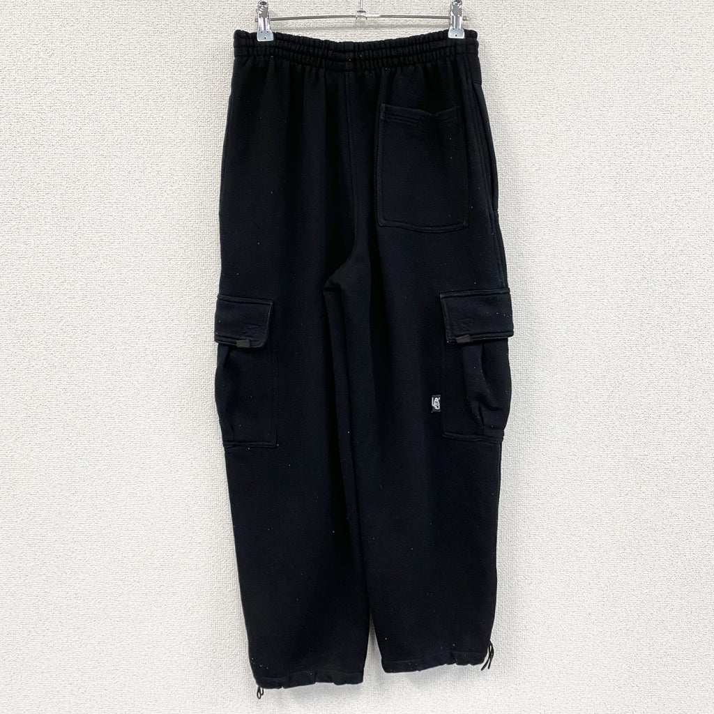 PRO 5　カーゴスウェットパンツ　ワイドパンツ　黒　ブラック　Sサイズ