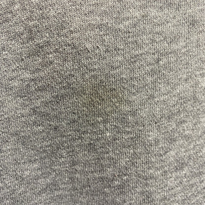 古着 used　SportTek　長袖ハーフジップスウェット　トレーナー　ワッペン刺繍　JSM　グレー　レトロデザイン　Mサイズ