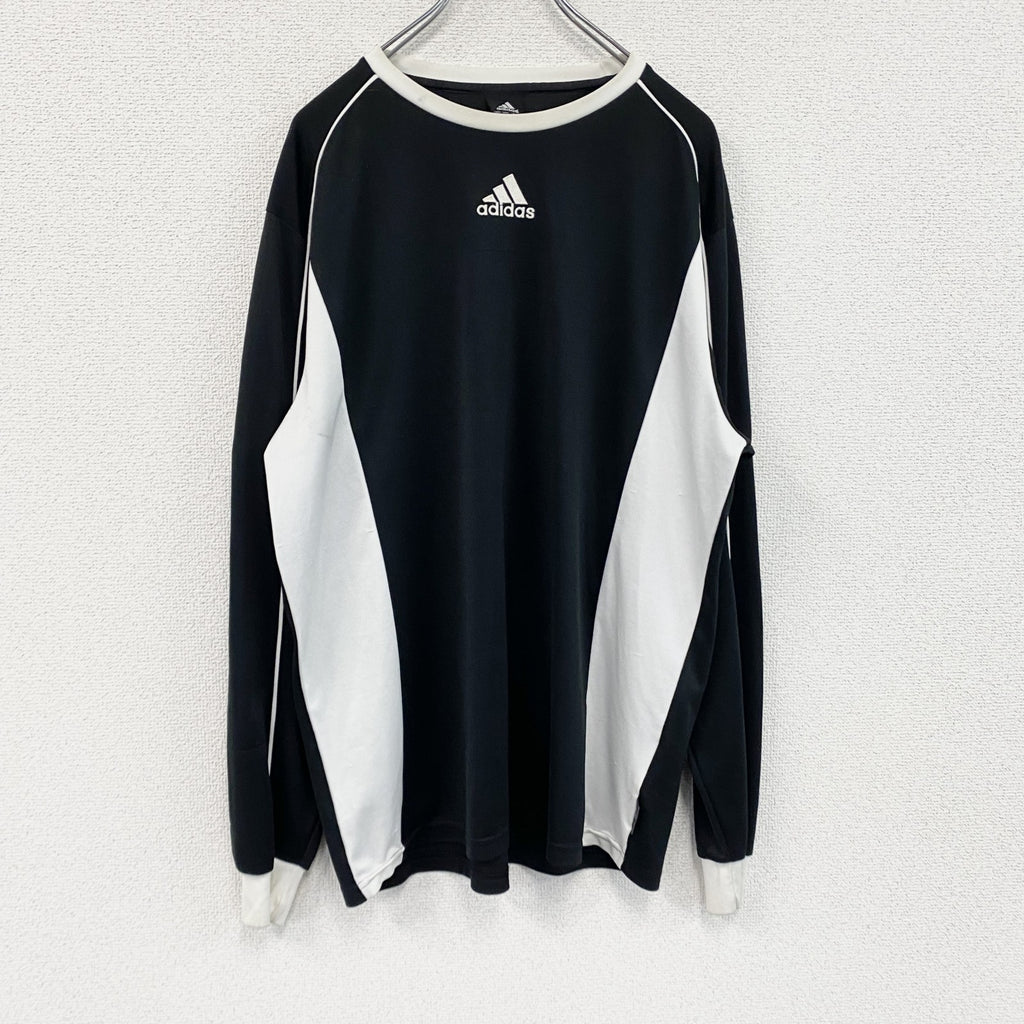 adidas　アディダス　長袖Tシャツ　ロンT　黒　ブラック　Mサイズ