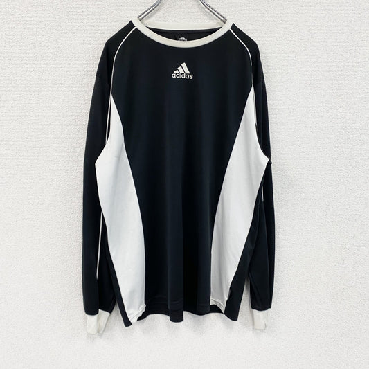 adidas　アディダス　長袖Tシャツ　ロンT　黒　ブラック　Mサイズ