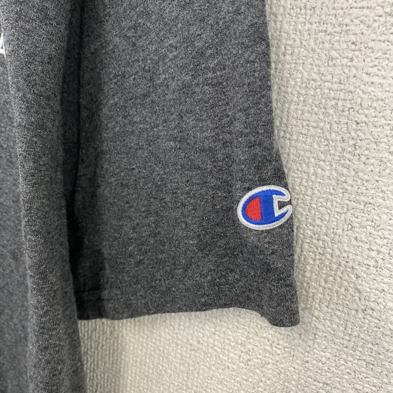 古着 used　Champion　チャンピオン　USAA　半袖アドバタイジングＴシャツ　企業系　霜降りグレー　杢グレー　Lサイズ