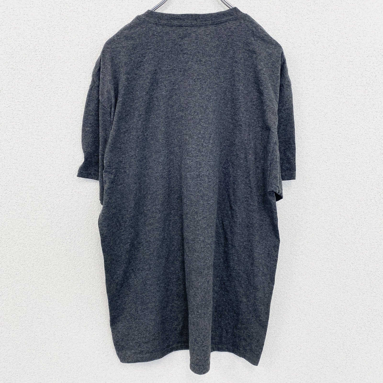 古着 used　Champion　チャンピオン　USAA　半袖アドバタイジングＴシャツ　企業系　霜降りグレー　杢グレー　Lサイズ