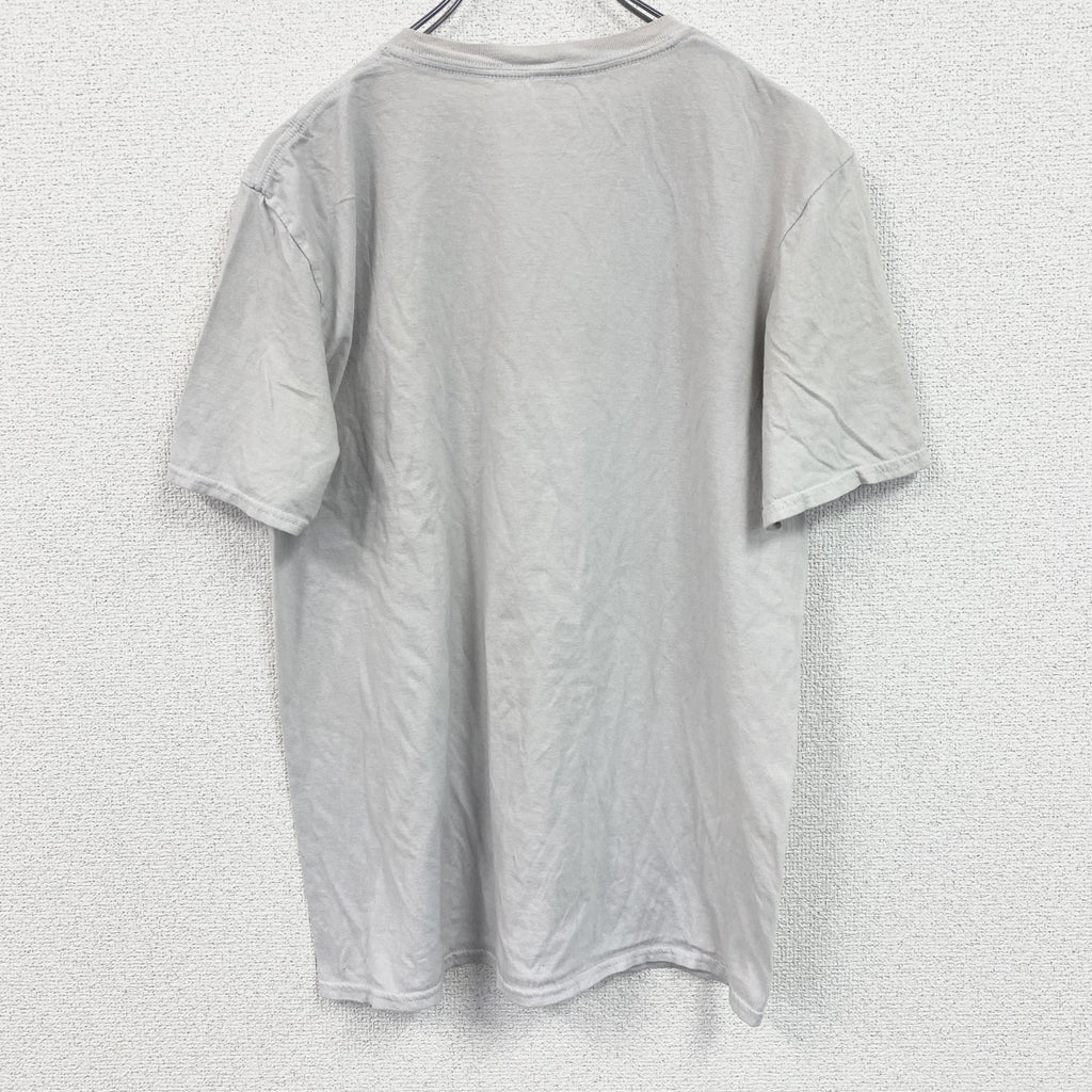 古着 used　自縛少年花子くん　半袖マンガプリントTシャツ　キャラクターグラフィックデザイン　クルーネック　ライトグレー