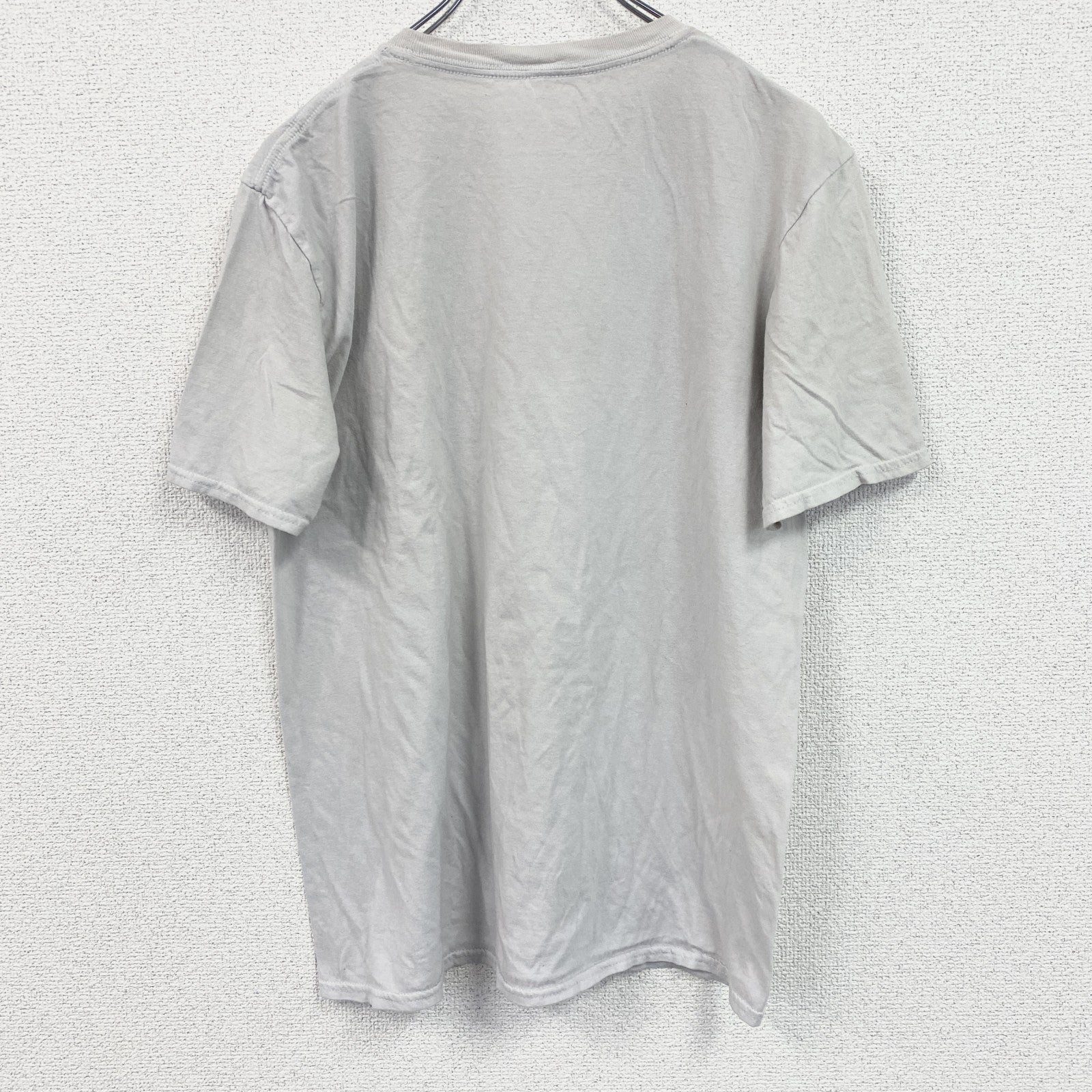 古着 used　自縛少年花子くん　半袖マンガプリントTシャツ　キャラクターグラフィックデザイン　クルーネック　ライトグレー
