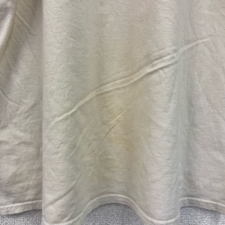 古着 used　ギルダン　半袖プリントTシャツ　NFL　バドライト　クルーネック　レトロデザイン　白　ホワイト　XLサイズ