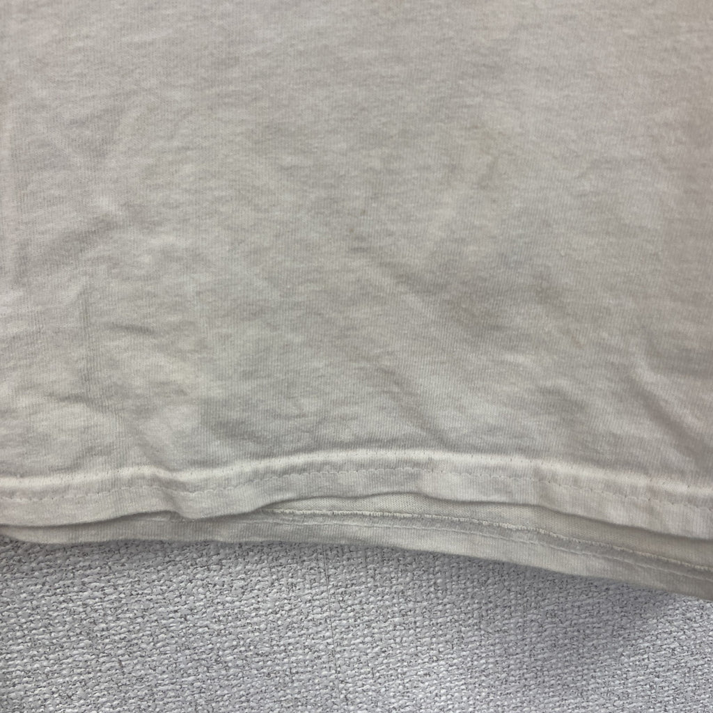 古着 used　ギルダン　半袖プリントTシャツ　NFL　バドライト　クルーネック　レトロデザイン　白　ホワイト　XLサイズ