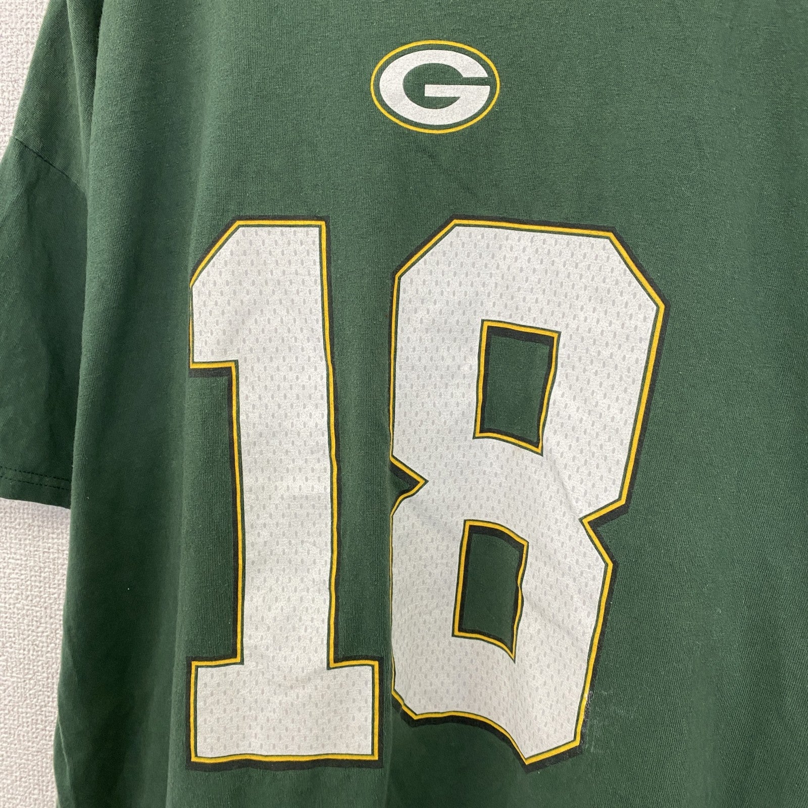 古着 used　Majestic　マジェスティック　グリーンベイパッカーズ　半袖プリントＴシャツ　NFL　グリーン　XLサイズ