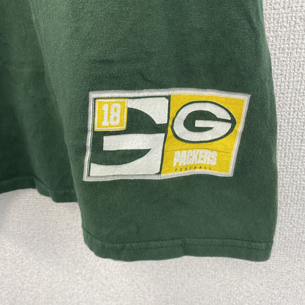 古着 used　Majestic　マジェスティック　グリーンベイパッカーズ　半袖プリントＴシャツ　NFL　グリーン　XLサイズ