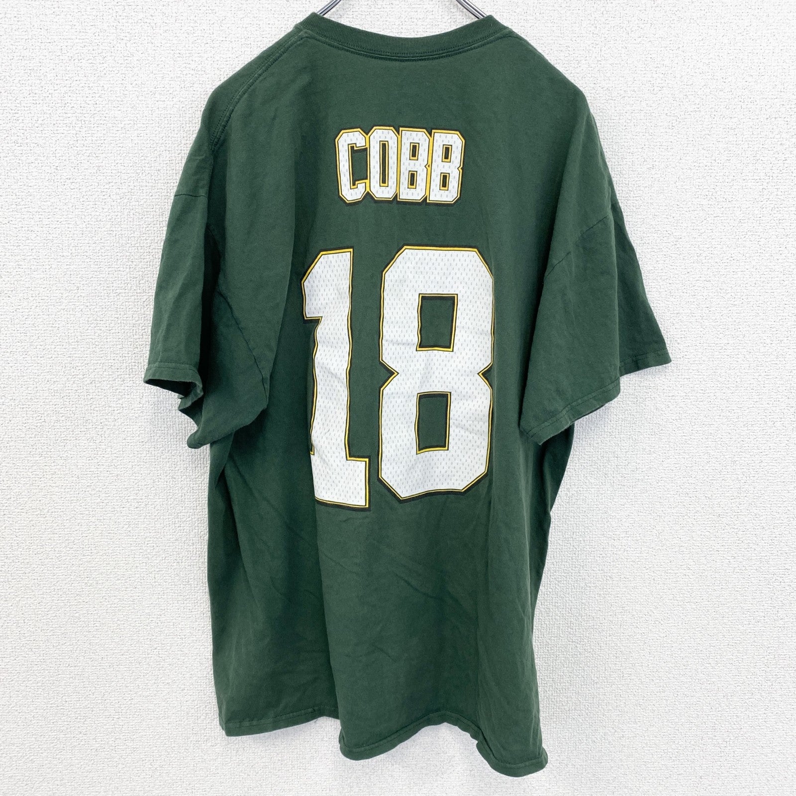 古着 used　Majestic　マジェスティック　グリーンベイパッカーズ　半袖プリントＴシャツ　NFL　グリーン　XLサイズ