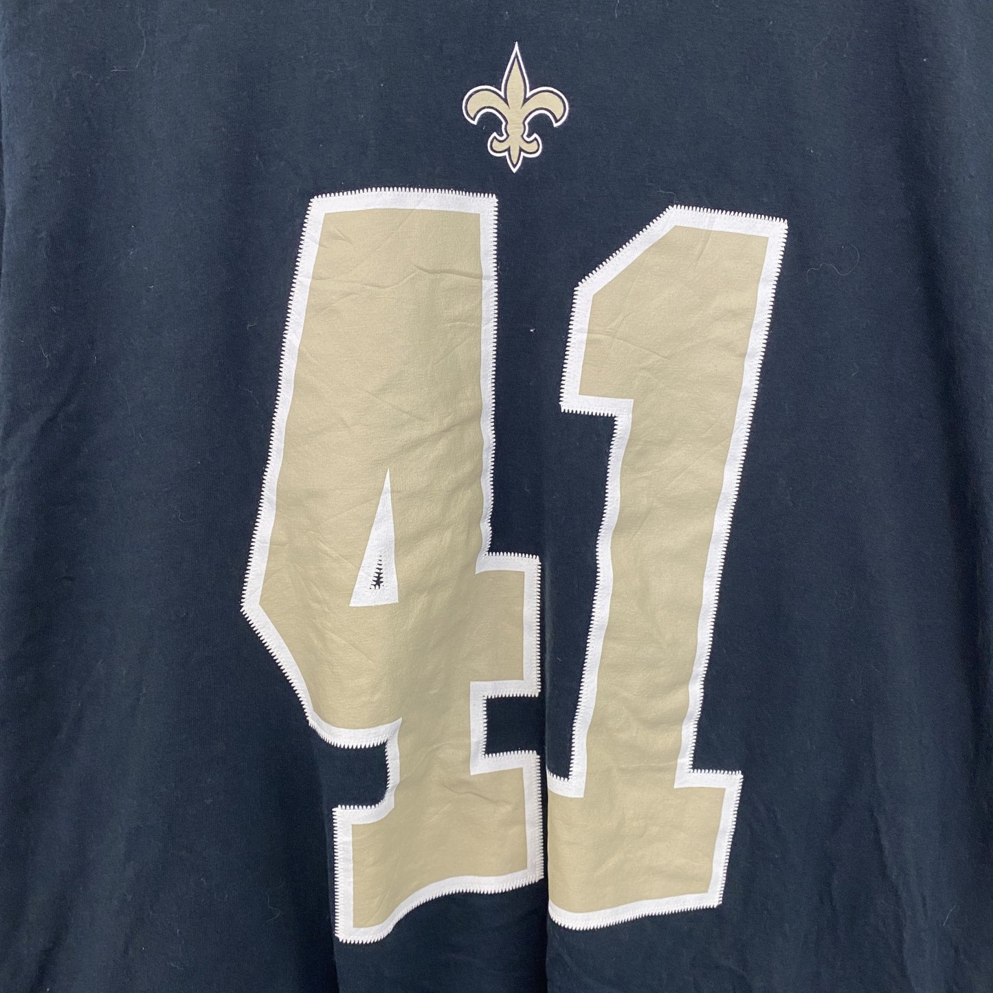古着 used　NIKE　ナイキ　アルヴィンカマラ　半袖プリントＴシャツ　NFL　セインツ　紺　ネイビー　XXLサイズ