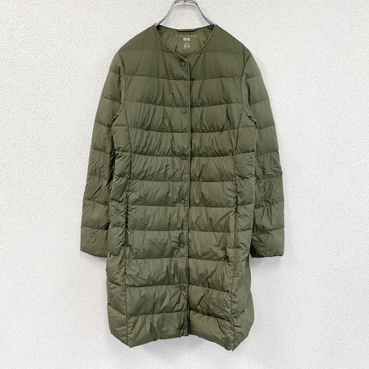 UNIQLO　ユニクロ　ウルトラライトダウン　ダウンコート　ダウン90%　カーキ　Mサイズ