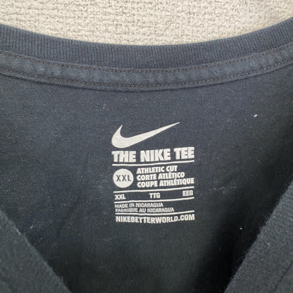 古着 used　NIKE　ナイキ　アルヴィンカマラ　半袖プリントＴシャツ　NFL　セインツ　紺　ネイビー　XXLサイズ