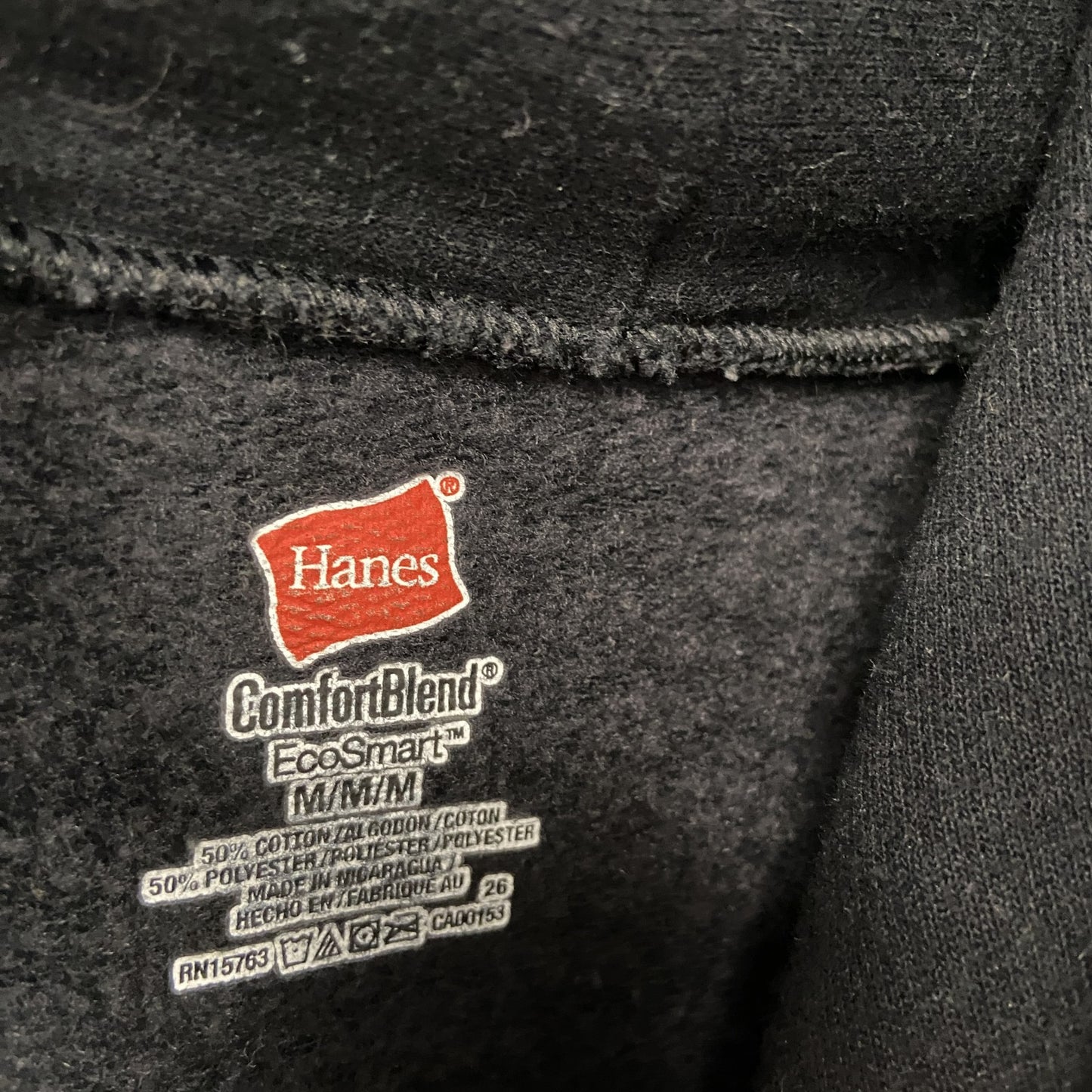 Hanes　ヘインズ　スウェットパーカー/フーディー　黒　ブラック　Mサイズ