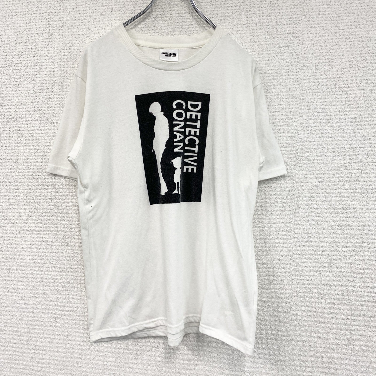 名探偵コナン　江戸川コナン　半袖Tシャツ　アニメT　キャラクターT　白　ホワイト　LLサイズ