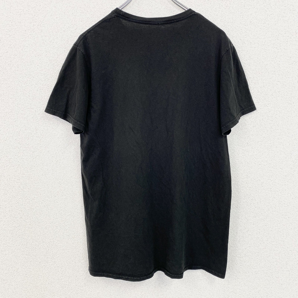 古着 used　AVATAR　アバター　伝説の少年アン　半袖アニメプリントＴシャツ　キャラクターデザイン　黒　ブラック　Mサイズ
