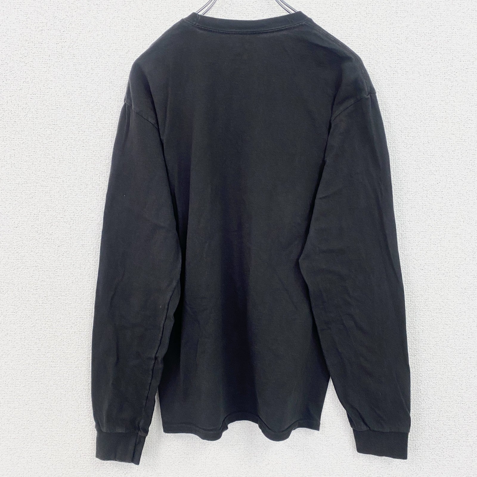 古着 used　champion　チャンピオン　長袖カレッジプリントTシャツ　ロンT　メリーランド大学　テラピンズ　黒　Mサイズ