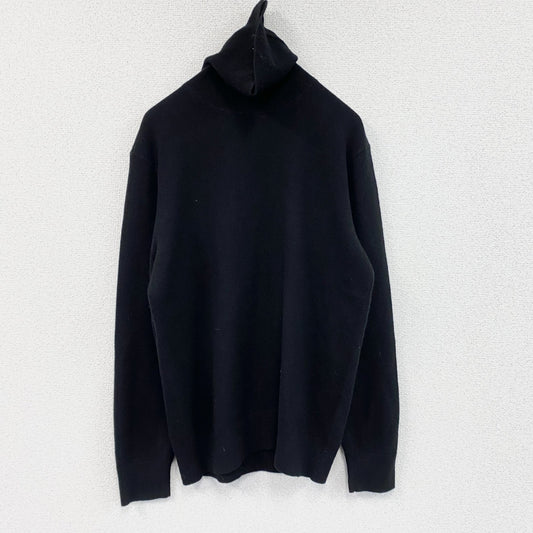 　UNIQLO　ユニクロ　タートルネックカシミヤニットセーター　黒　ブラック　Mサイズ