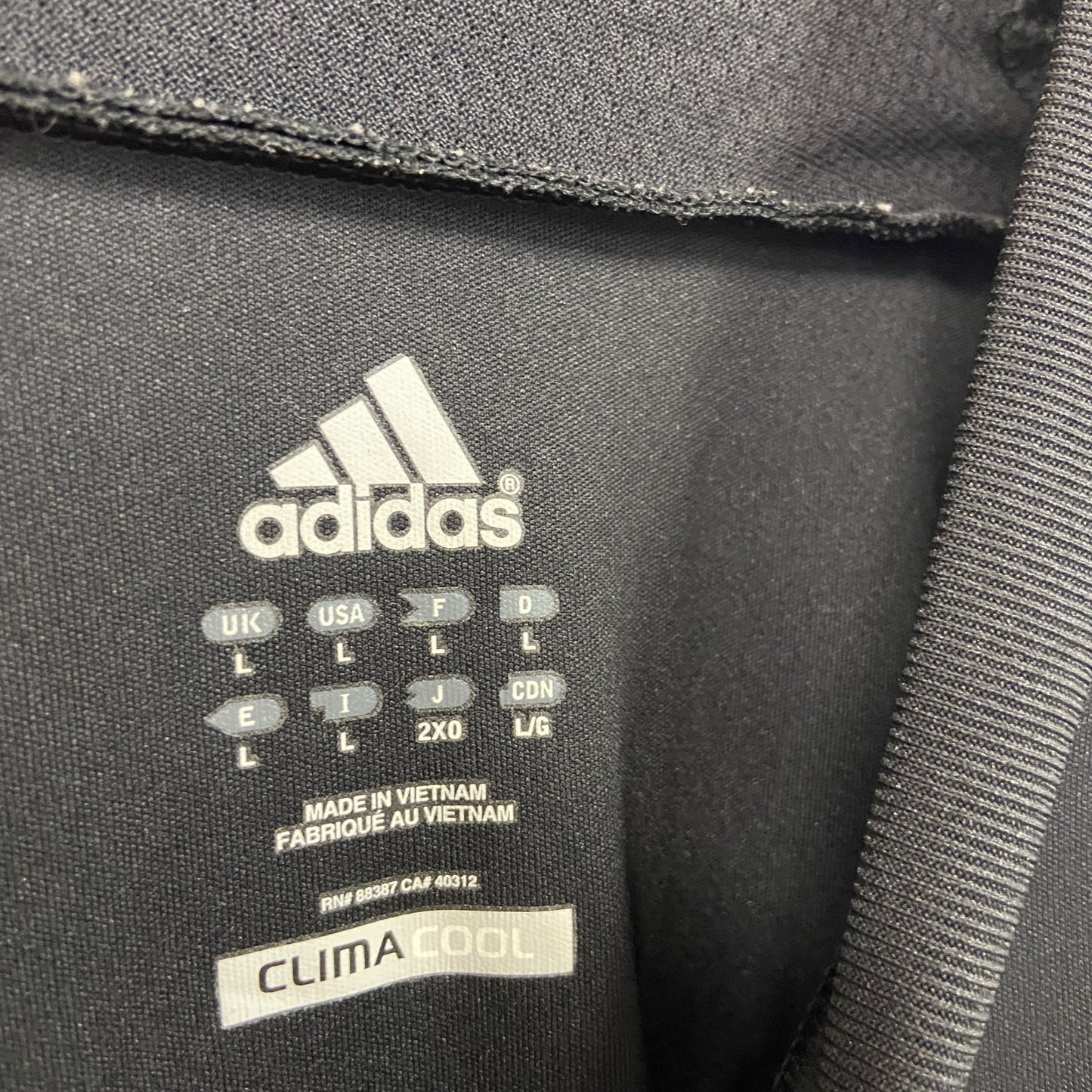 adidas　アディダス　レアルマドリード　GKユニフォーム　ゲームシャツ　黒　ブラック　Lサイズ