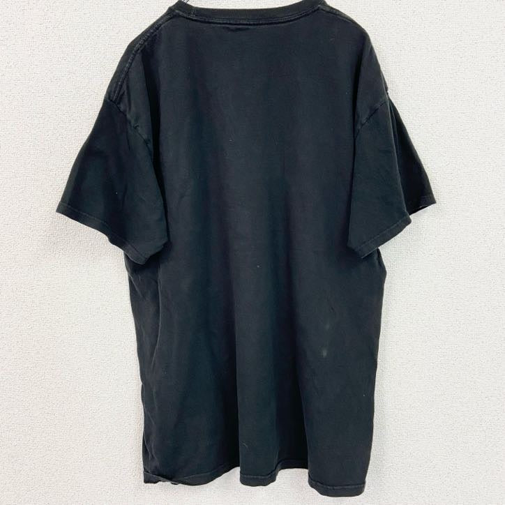 古着 used　半袖アニメプリントTシャツ　僕のヒーローアカデミア　クルーネック　レトロデザイン　黒　ブラック　Lサイズ