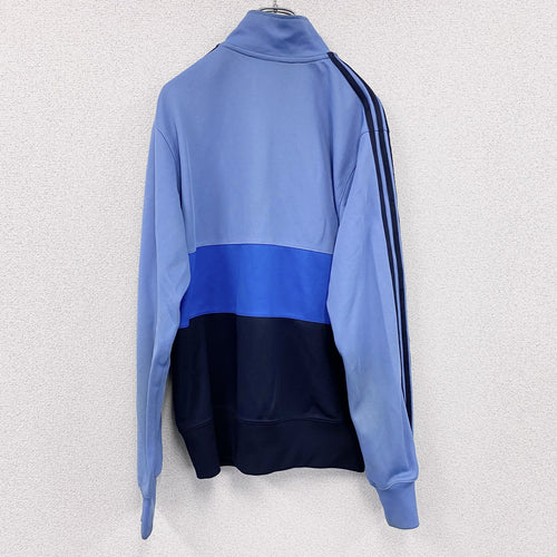 00s　adidas　アディダス　トラックジャケット/ジャージ　パフォーマンスロゴ　ヴィンテージ　水色　ライトブルー　Lサイズ
