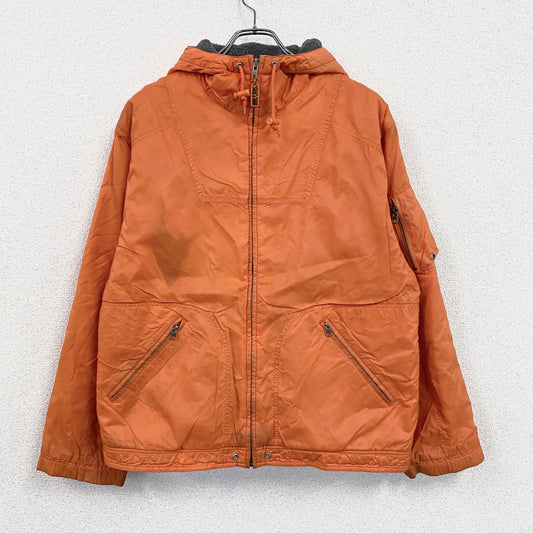Eddie Bauer　エディーバウアー　EBTEK　フルジップナイロンジャケット　ボアライナー　オレンジ　Sサイズ