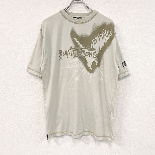 Maui and Sons　マウイ アンド サンズ　半袖Tシャツ　スカル　骸骨　ベージュ　XLサイズ