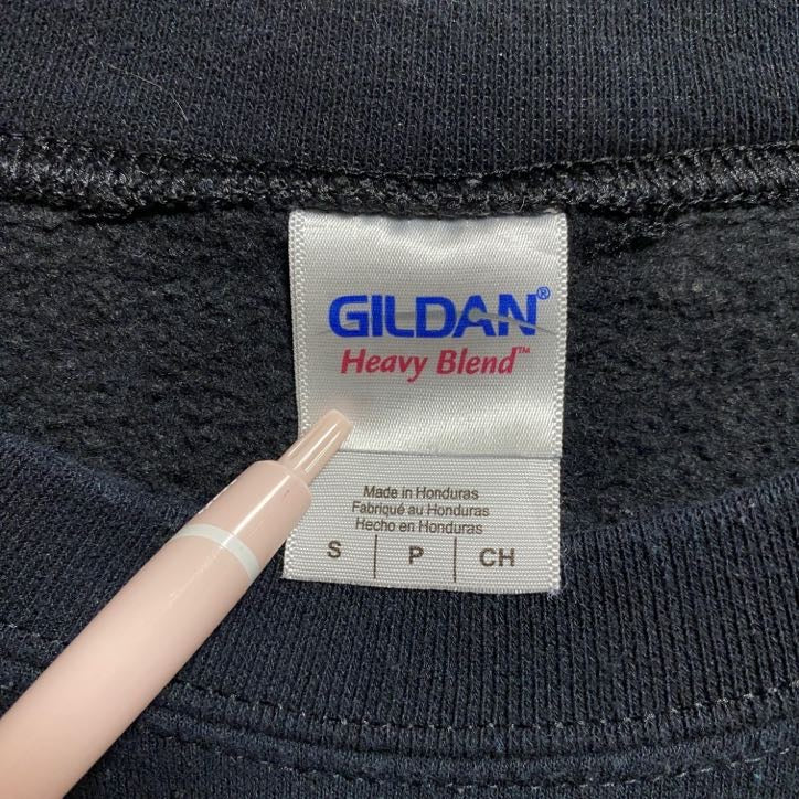 古着 used　GILDAN ギルダン　DISNEY　ディズニー　長袖プリントスウェット　トレーナー　クルーネック　黒　Sサイズ