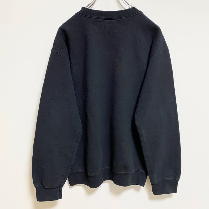 古着 used　GILDAN ギルダン　DISNEY　ディズニー　長袖プリントスウェット　トレーナー　クルーネック　黒　Sサイズ