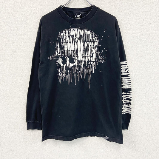 Metal Mulisha　メタルマリーシャ　長袖Tシャツ/ロンT　スカル　骸骨　黒　ブラック　XLサイズ